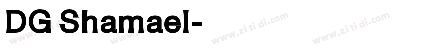 DG Shamael字体转换